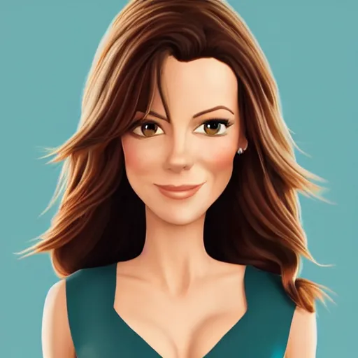Image similar to a portrait of Kate Beckinsale, in the style of pixar, by pixar