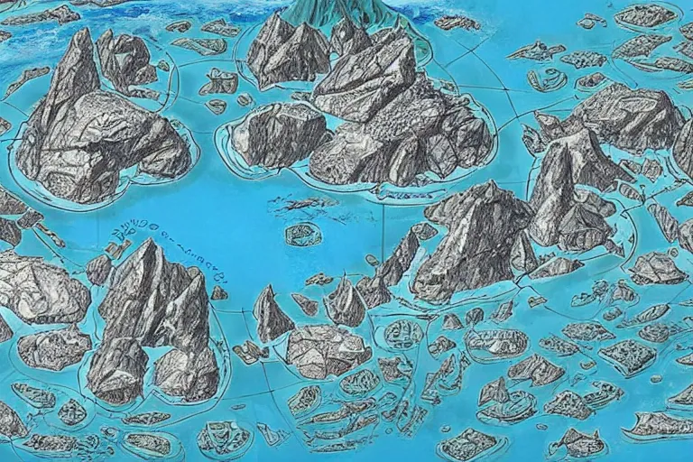 Image similar to advanced atlantean civilization underneath antarctica