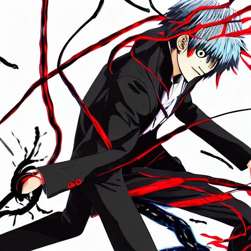 kaneki using his centipede kagune to fight jason in