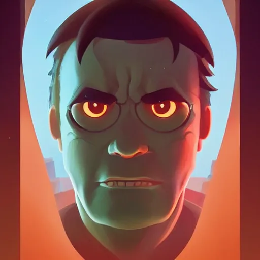 Image similar to face icon stylized minimalist the thing from another world 1 9 5 1, loftis, cory behance hd by jesper ejsing, by rhads, makoto shinkai and lois van baarle, ilya kuvshinov, rossdraws global illumination