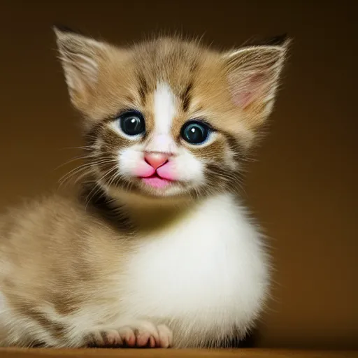 Image similar to 35mm macro shot a kitten licking a baby duck, studio lighting