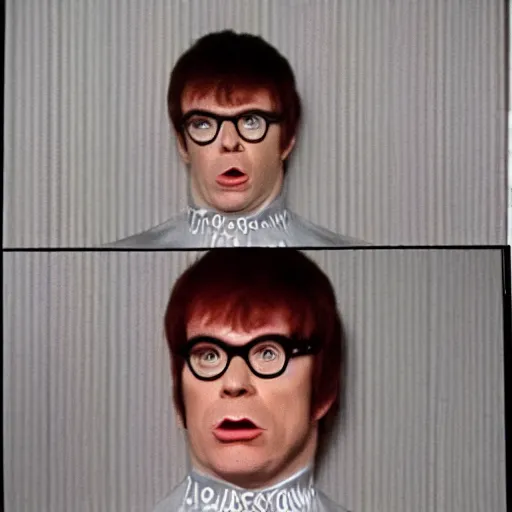 Image similar to Austin Powers, mugshot