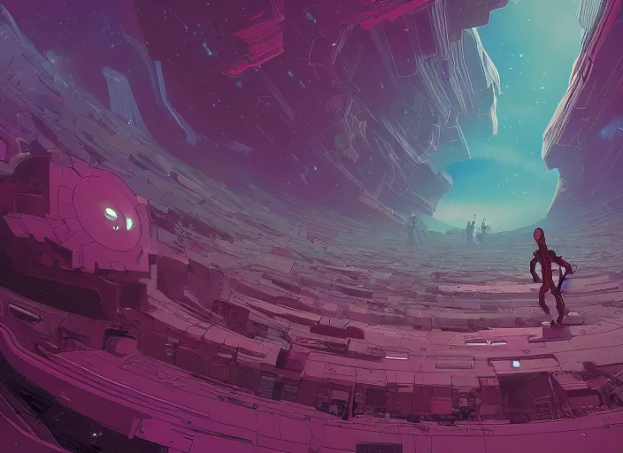 Prompt: inside the empty nebula, wide view of the vast space. sharp focus, cinematic pose, cinematic lighting, unreal engine render. art by josan gonzales and moebius and deathburger.