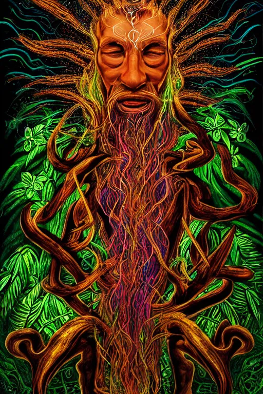 Prompt: The Ayahuasca Spirit, by Christoph Vacher