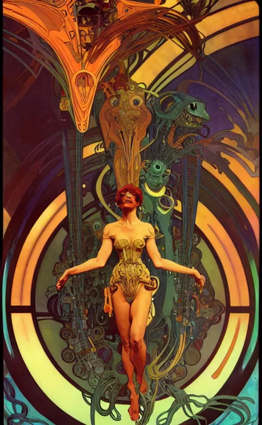 Image similar to exquisite imaginative alien creature poster art, movie art, by lucusfilm, weta studio, alphonso mucha, james jean, frank frazetta, 8 k, denoised, sharp, crisp, high quality