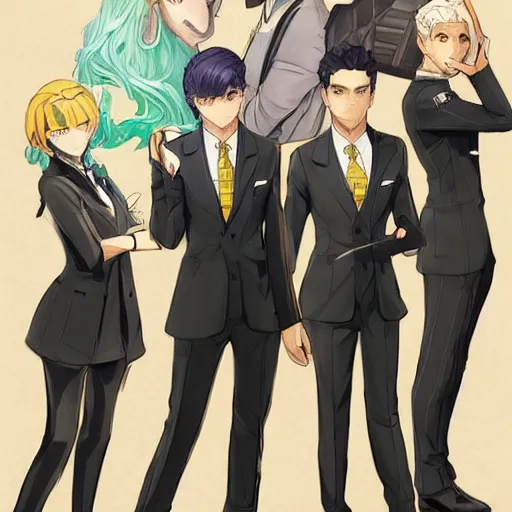 Prompt: fire emblem three houses, wearing a suit and tie | | cute - fine - face, pretty face, realistic shaded perfect face, fine details by stanley artgerm lau, wlop, rossdraws, james jean, andrei riabovitchev, marc simonetti, and sakimichan, tranding on artstation