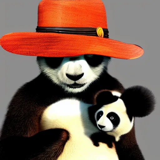 Image similar to panda as luffy photography