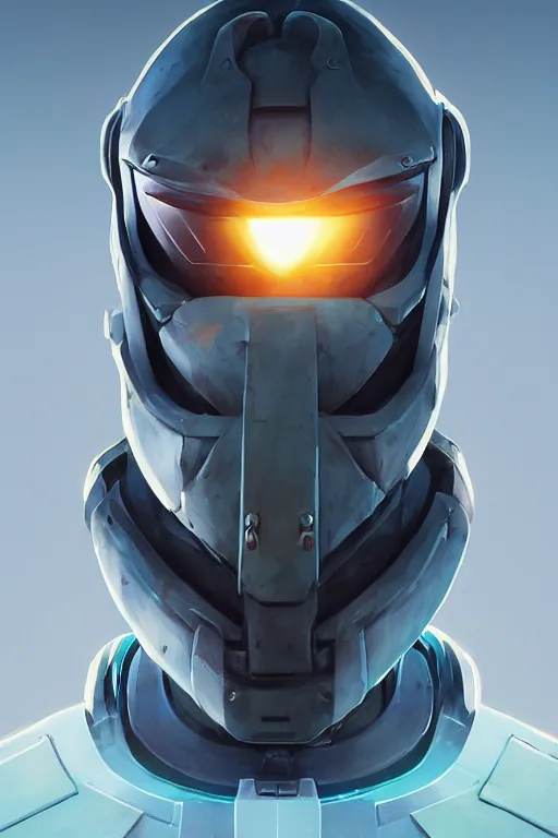 Image similar to epic mask helmet robot ninja portrait stylized as fornite style game design fanart by concept artist gervasio canda, behance hd by jesper ejsing, by rhads, makoto shinkai and lois van baarle, ilya kuvshinov, rossdraws global illumination radiating a glowing aura global illumination ray tracing hdr render in unreal engine 5