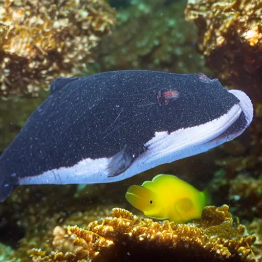 Image similar to humpback anglerfish with luminiscient illicium