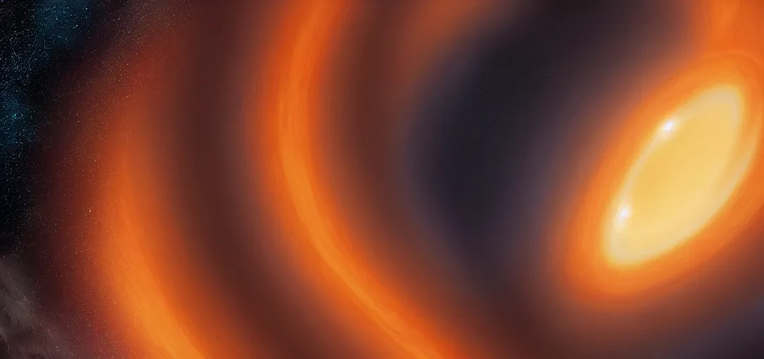 Prompt: Black Hole from Interstellar but in Blue, 4K, very detailed