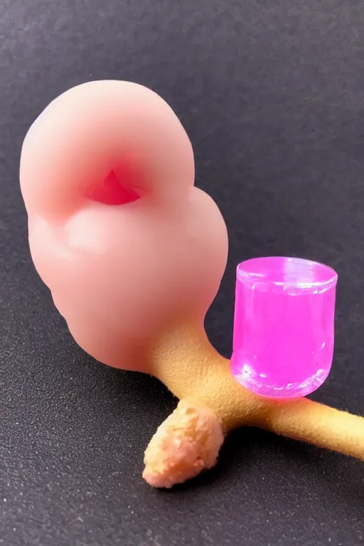 Image similar to plumbus, cuticle and hot glue