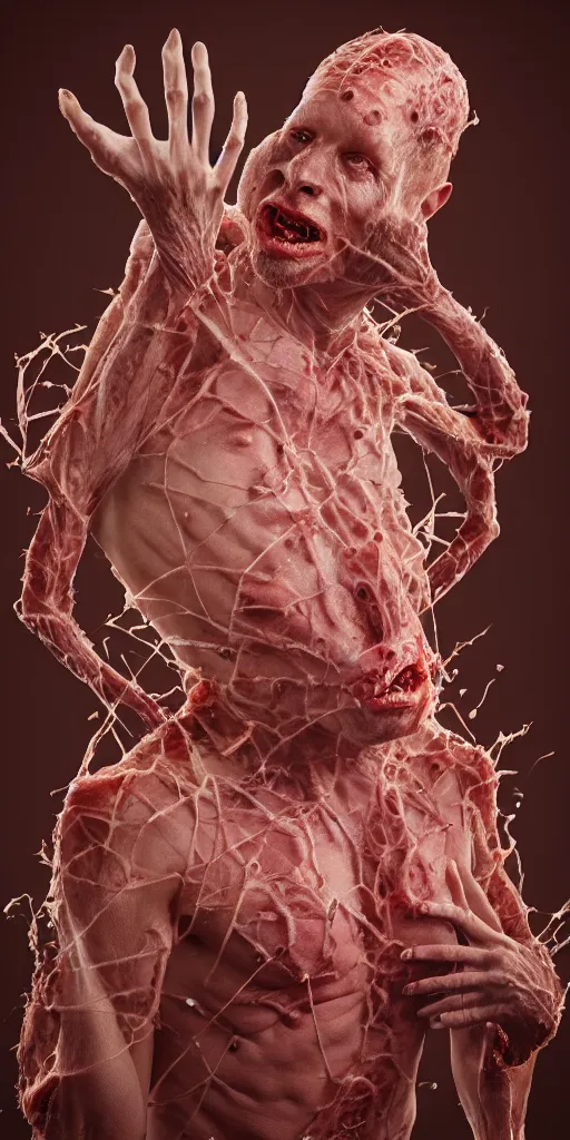 Image similar to all hail the new flesh, a living hive by johannen voss by david cronenberg by francis bacon by peter kemp by octane render blender 8 k