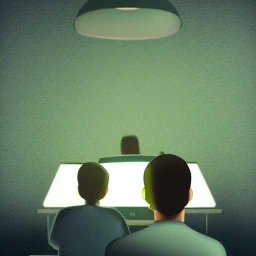 Image similar to cinematic lighting of a programmer by nick silva, rim lighting, trending on pintrest