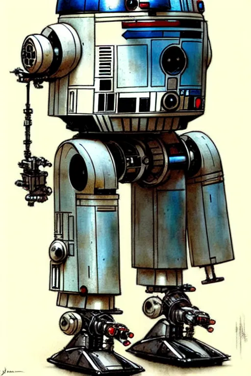 Image similar to (((((1950s robot astromech . muted colors.))))) by Jean-Baptiste Monge !!!!!!!!!!!!!!!!!!!!!!!!!!!