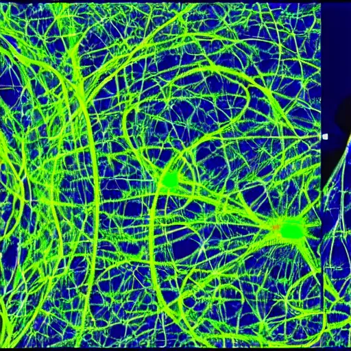 Image similar to a neural network search domain visualization of how diffusion image synthesis makes images