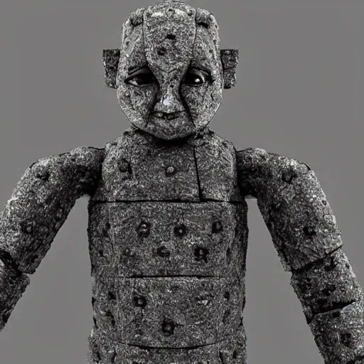 Prompt: a golem made out of diamond, realistic,