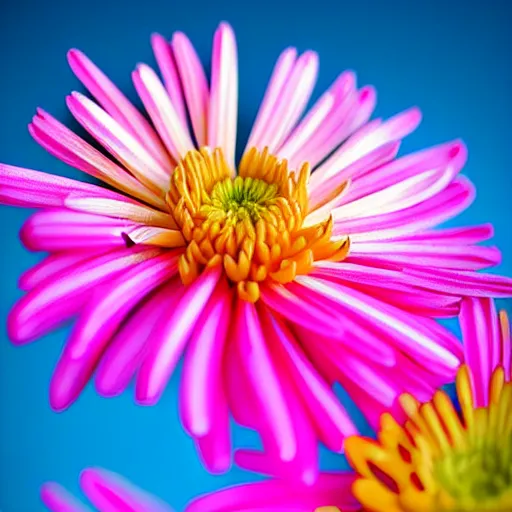 Prompt: Chrysanthemum EOS-1D, f/1.4, ISO 200, 1/160s, 8K, RAW, unedited, symmetrical balance, in-frame, god rays, digital art, high detail by tom whalen