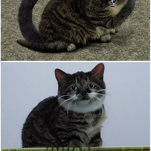 Image similar to godzilla cat hybrid