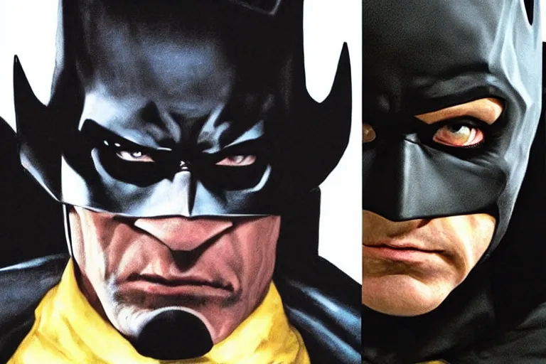 Prompt: sylvester stalone as batman, cinematic, cosplay, portrait. vivid detail.