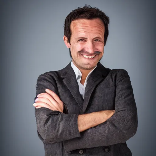 Prompt: Photostock of a French man