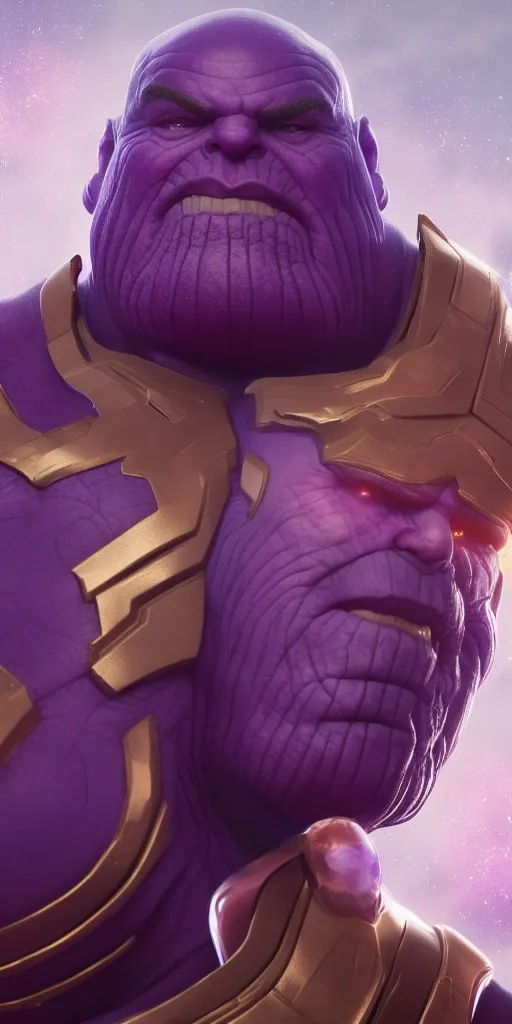 Image similar to Thanos is Santa, hyperdetailed, artstation, cgsociety, 8k