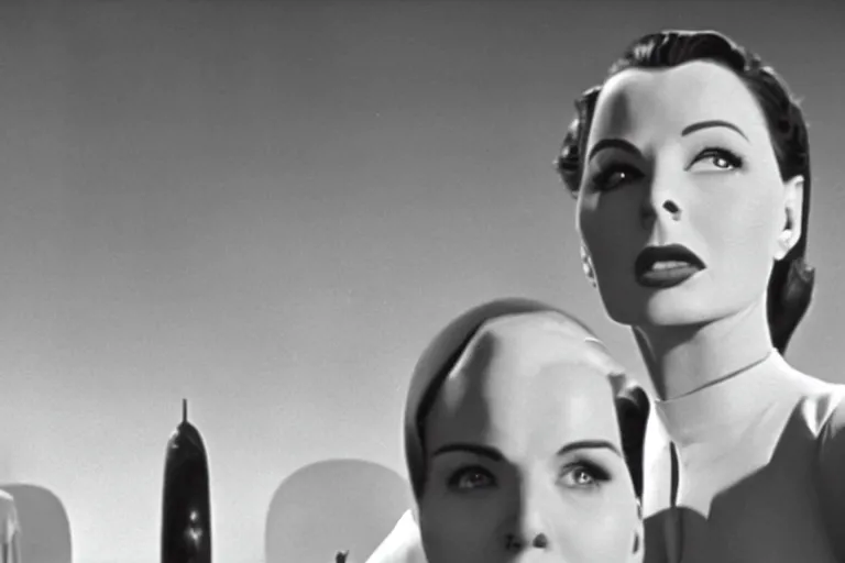 Image similar to movie still from the day the earth stood still, 1 9 5 1