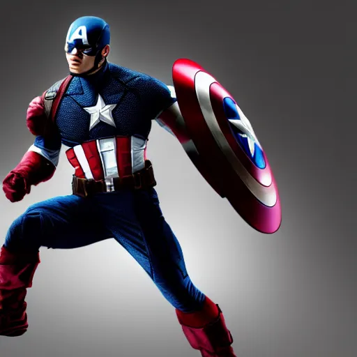 Prompt: product still of The New Captain America Nike, 4k