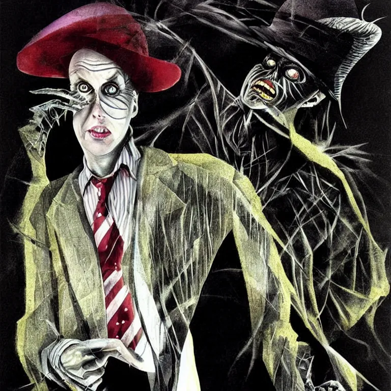 Image similar to Michael Keaton Beetlejuice by Dave McKean