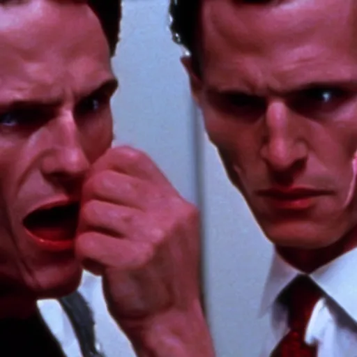 Prompt: God Jupiter in American Psycho (1999)