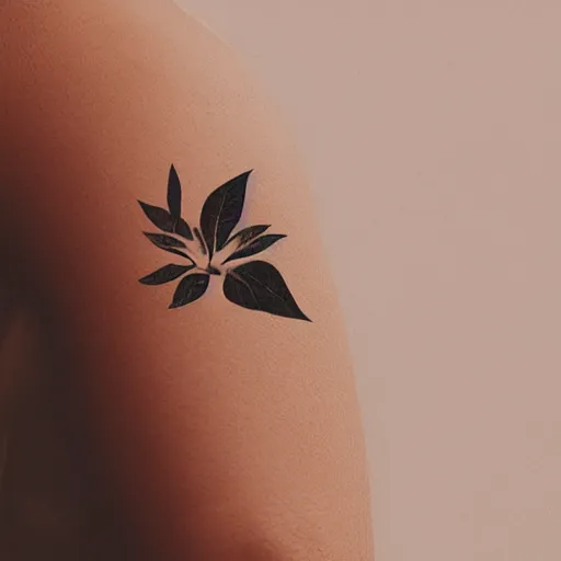 Image similar to pal logo showing a camera, flowers, and plant leaves. minimalist ink