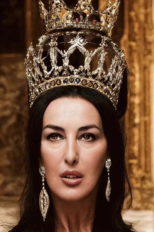 Image similar to Monica Bellucci as the Queen