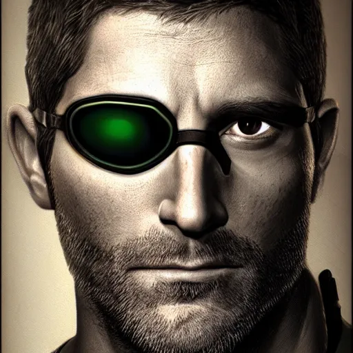 Image similar to Portrait of Sam Fisher, trending on artstation, 4k, photorealistic hd, insanely detailed