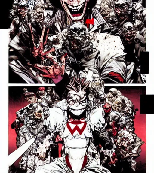 Prompt: an evil ventriloquist dummy comes to life having been possessed, comic book art, by yoji shinkawa and takehiko inoue and kim jung gi, masterpiece, perfect