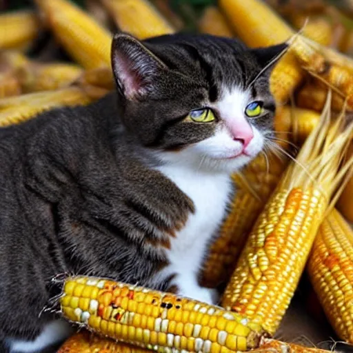 Image similar to cat corn hybrid