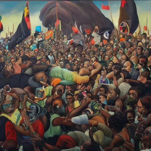 a painting that represent the end of the racism in the | Stable ...