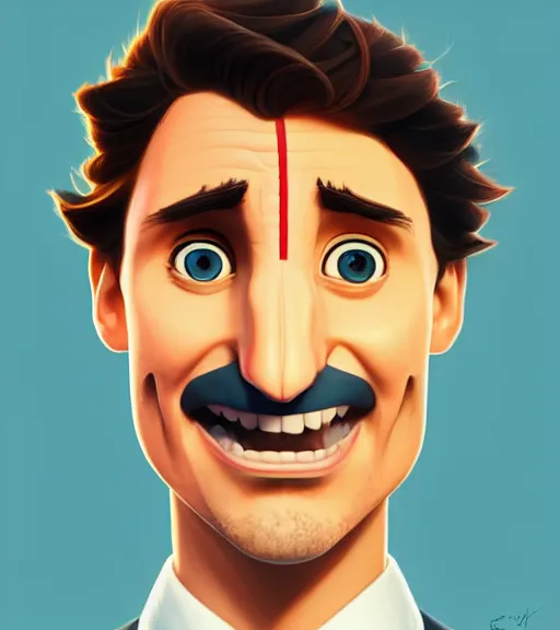 Prompt: face icon stylized minimalist justin trudeau as sock puppet, loftis, cory behance hd by jesper ejsing, by rhads, makoto shinkai and lois van baarle, ilya kuvshinov, rossdraws global illumination