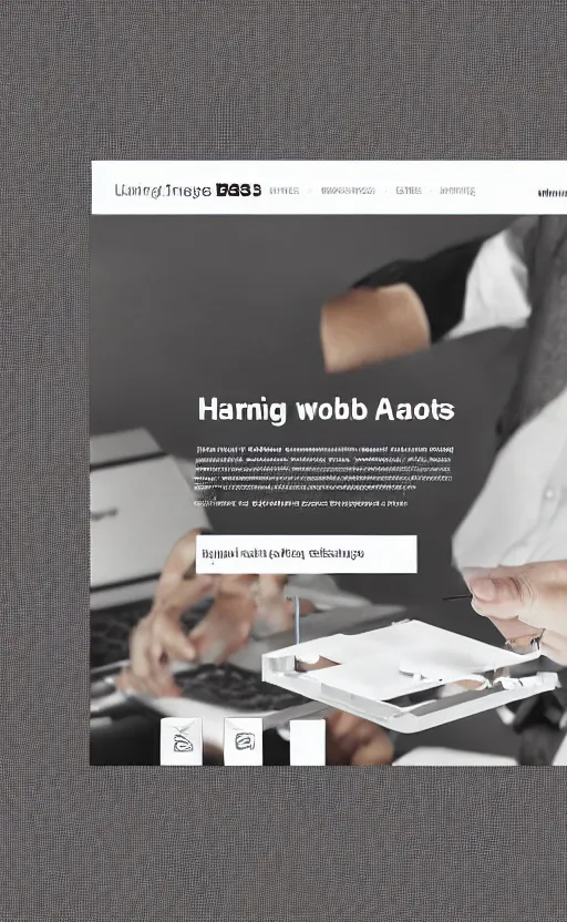 Image similar to landing page of a 3 d printing bussines, web design, concept, awwwards