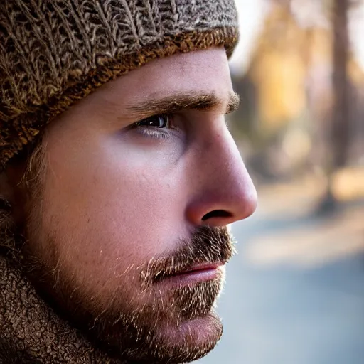 Image similar to portrait of a goose dressed as ryan gosling, feather suit, natural light, sharp, detailed face, magazine, press, photo, steve mccurry, david lazar, canon, nikon, focus