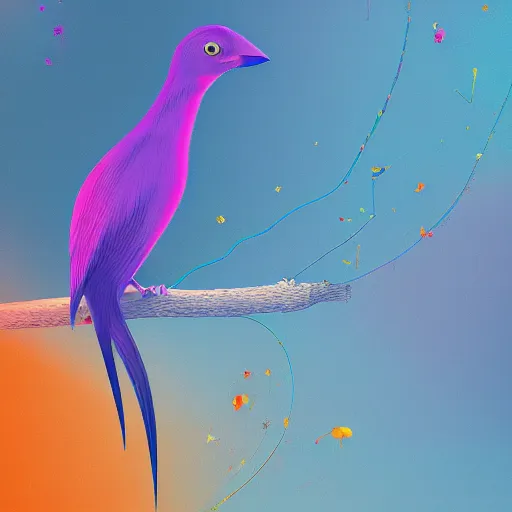 Image similar to dream explorer birdie, digital art, high res, astonishing detail, smooth lines, amazing composition