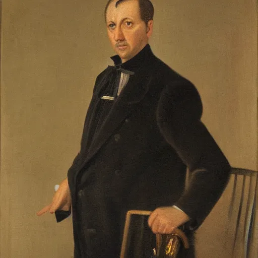 Prompt: a portrait painting of giuseppe ciarrocca