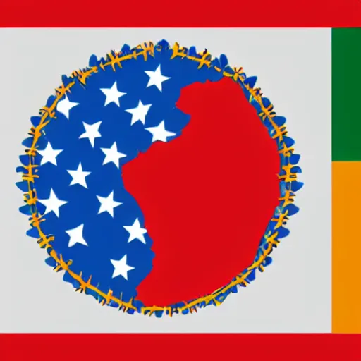 Prompt: flag of people's democratic republic of congo