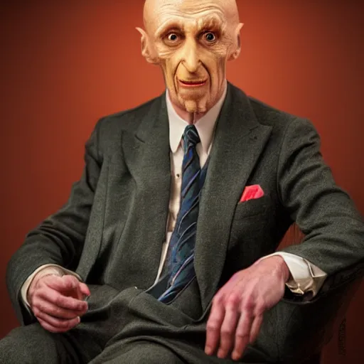 Prompt: stunning award winning hyperrealistic hdr 8 k highly detailed portrait photo of montgomery burns as a real human