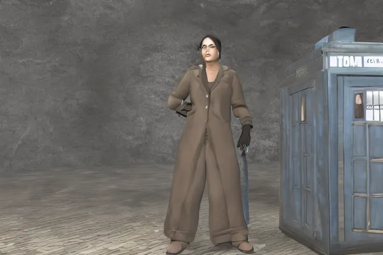 Image similar to tardis in half life alyx