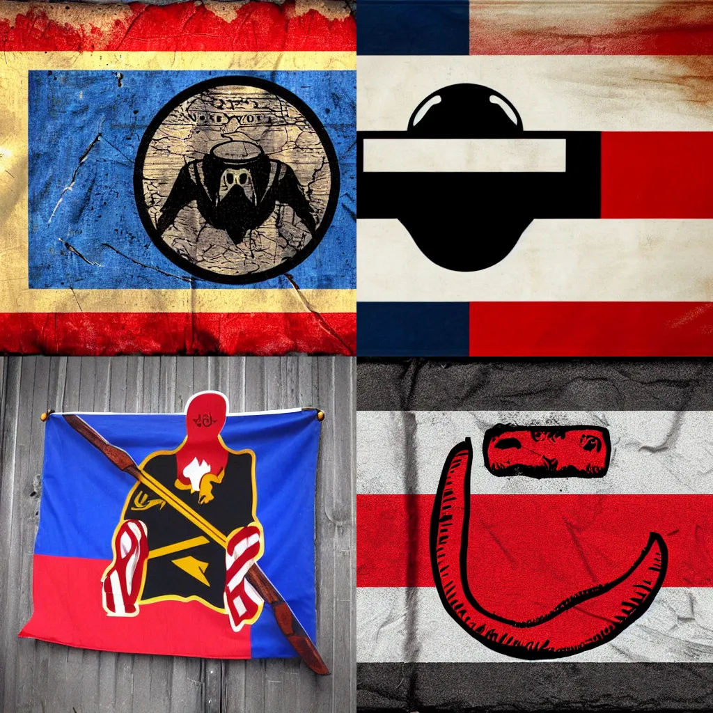 Prompt: crowbar-themed country flag