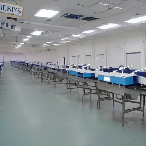 Image similar to A human leg sorting facility