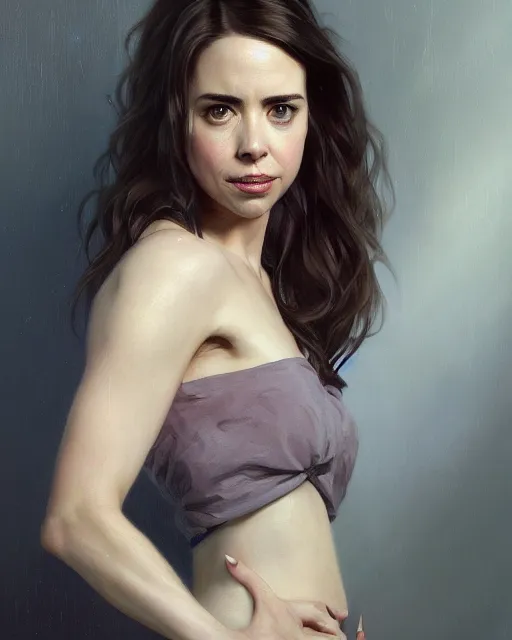 Prompt: a portrait painting of linda cardellini / alison brie / anne hathaway / rachel lane / sabrina lloyd / odette annable hybrid oil painting unreal 5 daz. rpg portrait, extremely detailed, artgerm, greg rutkowski, alphonse mucha, vladimir volegov, adolphe bouguereaum, greg hildebrandt, tim hildebrant