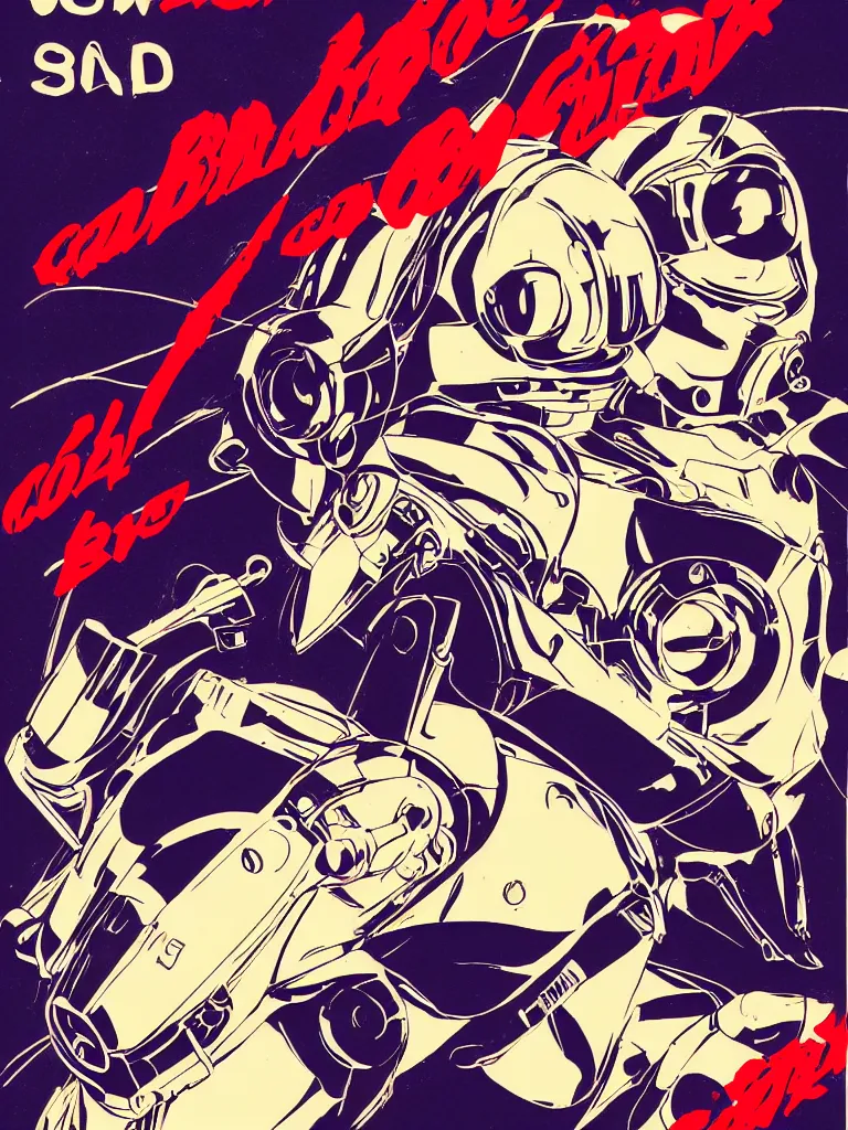 Image similar to simple design. chrome boy cyborg sad hero. 1980s anime movie advertisement poster, edgy adventure sci fi, science fiction, space, neon, lasers