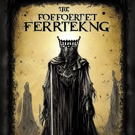 Image similar to the forgotten king, horror art