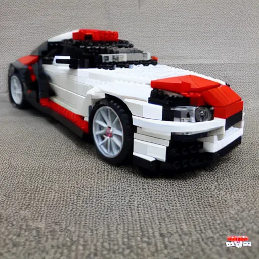 Prompt: toyota supra mk 4 lego set