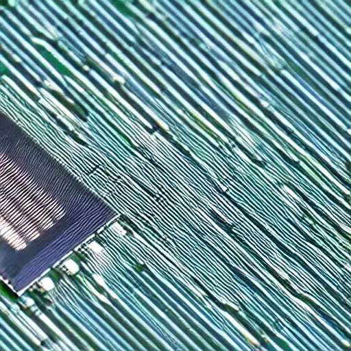 Prompt: a macro photo of a microchip